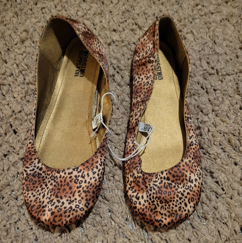 MOSSIMO SUPPLY CO Leopard Print Flat Ballet Shoes Size 6 - Picture 2 of 11